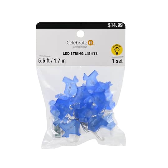 Homecoming Blue Texas LED String Lights by Celebrate It™